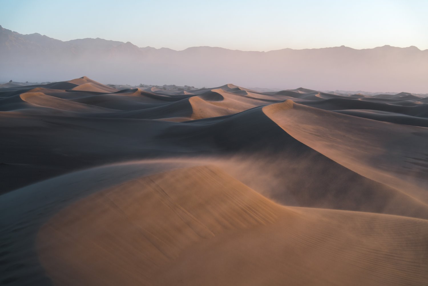 deep depth of field sand dunes