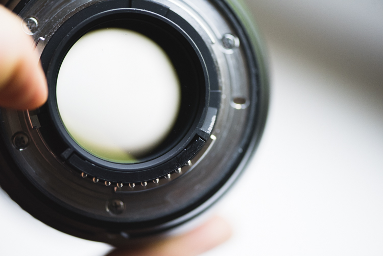 Check lens optics when buying used camera gear