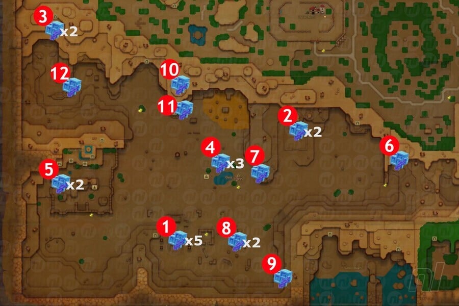 Gerudo Desert Might Crystal Map