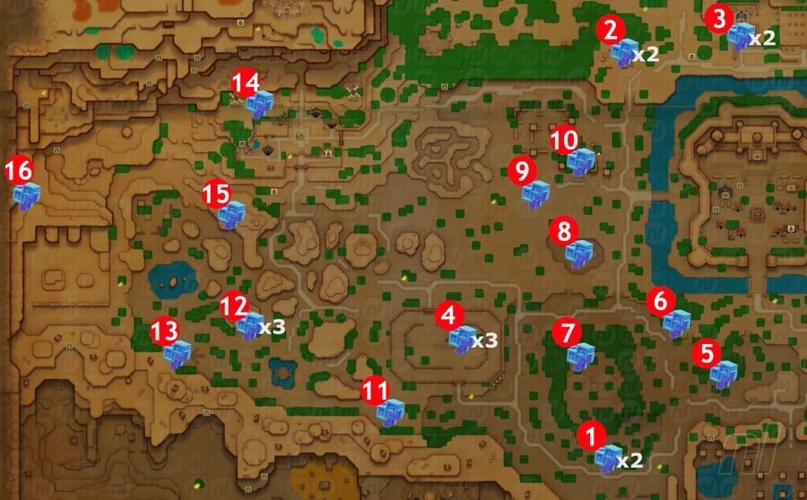 Hyrule Field Might Crystal Map