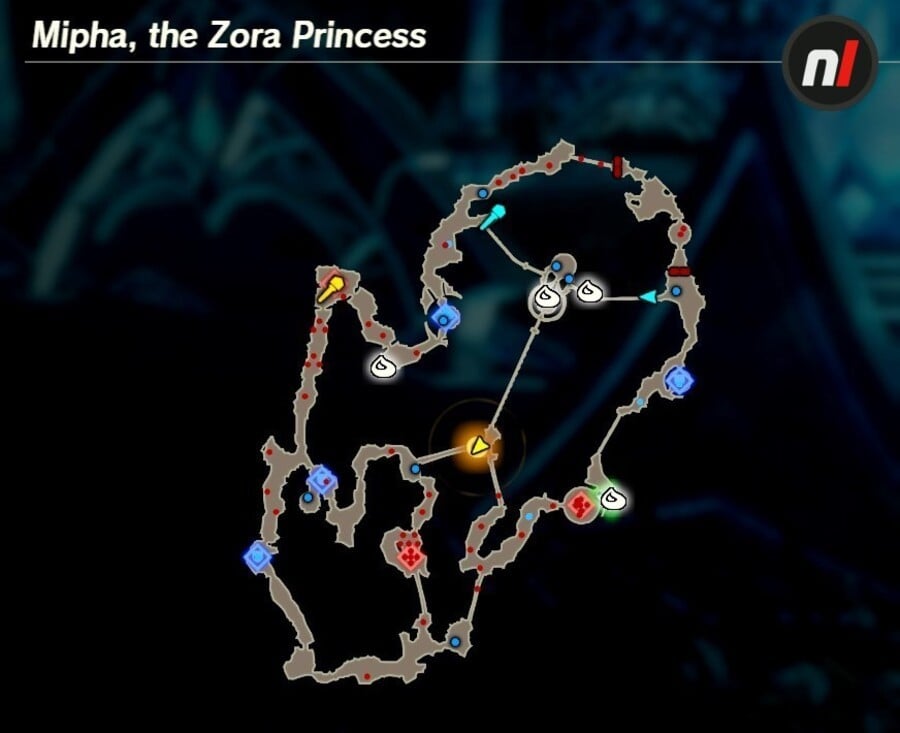 Mipha the Zora Princess Korok Map